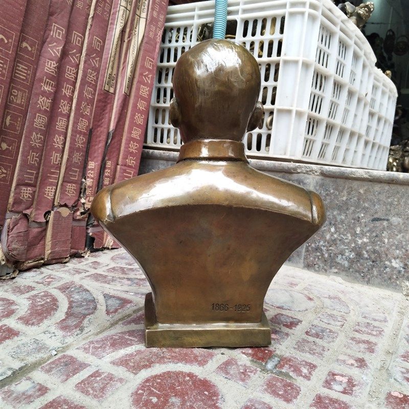 仿古孙中山铜像摆件家居艺术装饰 客厅适用铜雕工艺品