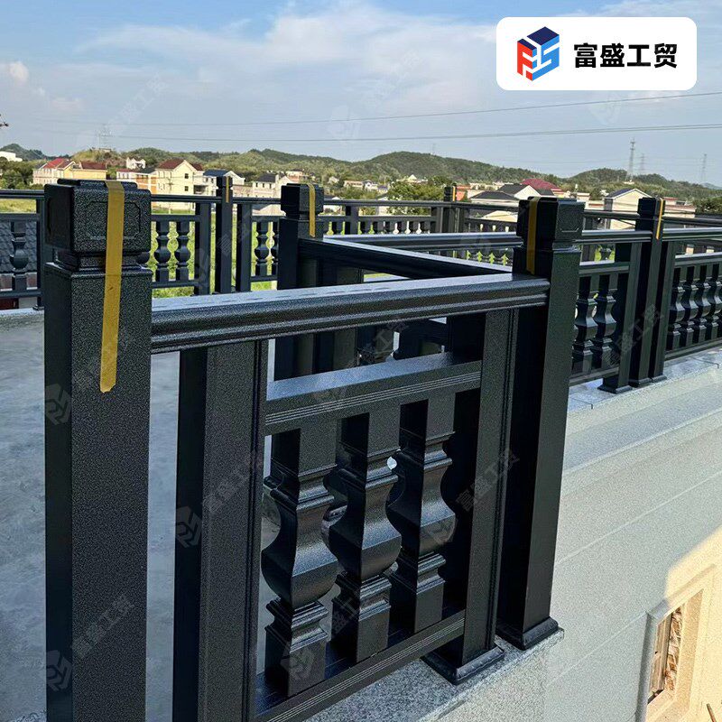铝合金仿大理石阳台护栏户外露台罗马柱栏杆别墅自建房楼梯扶手