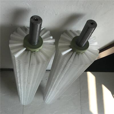 全宇工业毛刷辊螺旋刷筒空心尼龙硬软毛刷定制小型除尘圆柱刷子
