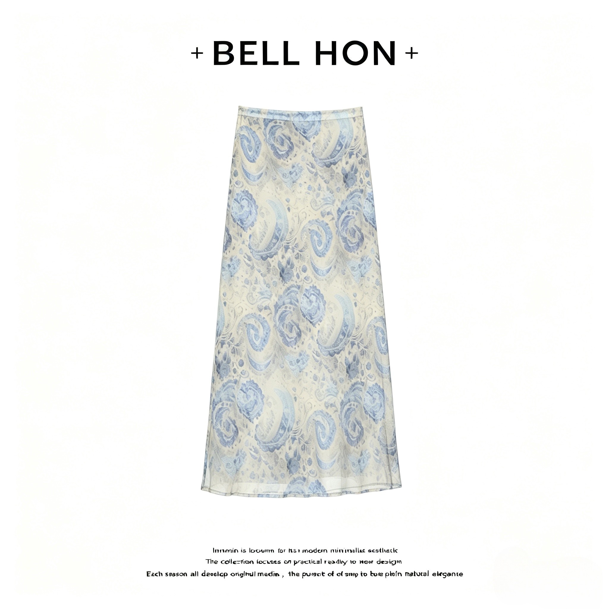 【BELL HON】2026夏新款设计高级感显瘦半身裙-BHT000196 - 实物图