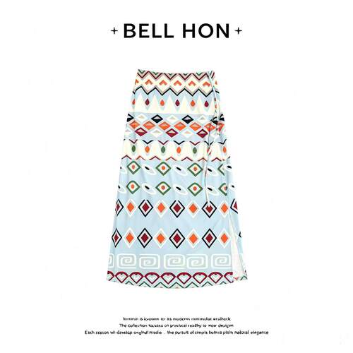 【BELL HON】2026夏新款设计高级感显瘦半身裙-BHQ9125