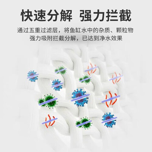 鱼缸过滤棉6D超滤棉超级高密度加厚洗不烂净化空气缸培菌生化网棉