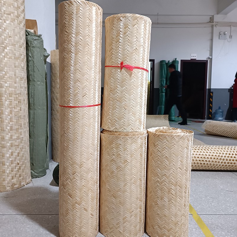 0.8厘米竹蔑民宿餐厅酒店天花板吊顶隔断墙面中国风装修 手工竹编