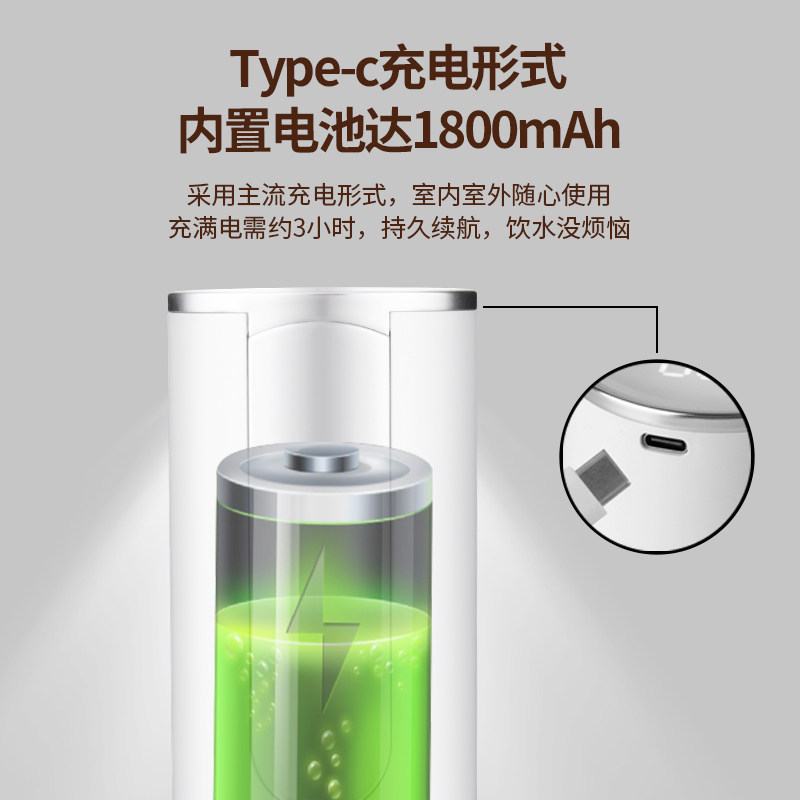 PluZZ桶装水抽水器小型折叠家用电动饮水机纯净水按压自动取水器