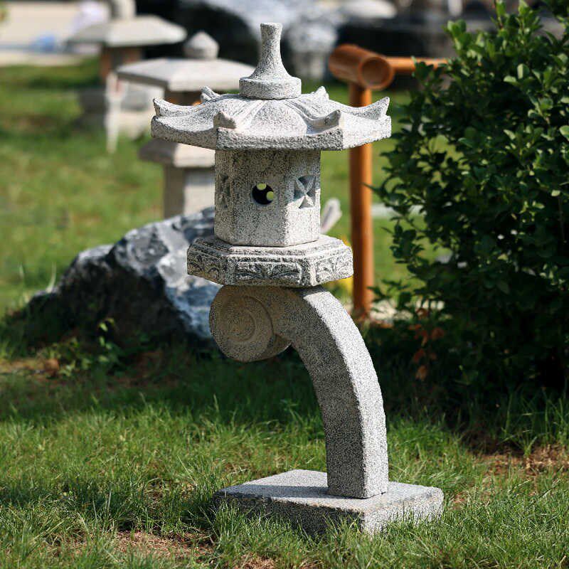 石灯日式室内枯山水新中式景观石灯笼装饰庭院户外草坪石雕