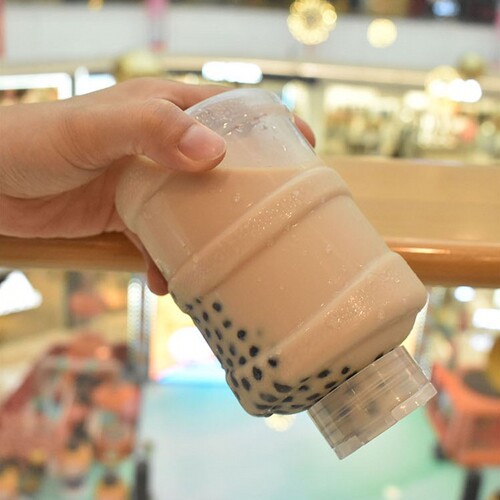 网红果汁瓶一次性mini奶茶桶迷你小水桶瓶杨枝甘露油柑汁饮料瓶
