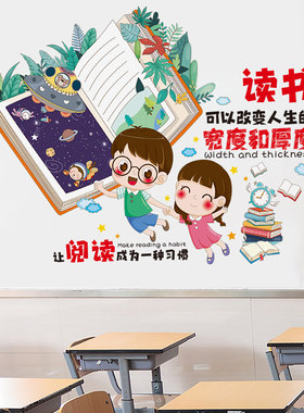 励志墙贴纸激励墙壁贴画自粘小学生房间装饰卧室墙上学习鼓励标语