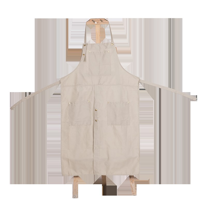 水流星陶艺围裙工作服拉坯泥塑专用围裙成人帆布绘画围裙美术用品