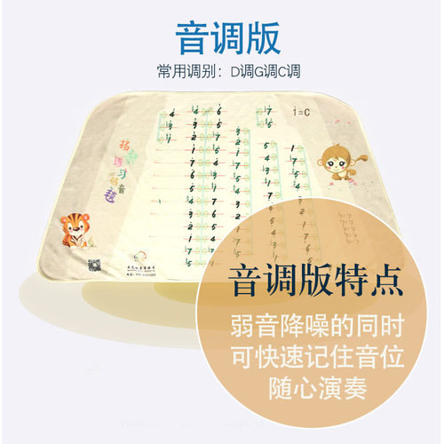 扬琴弱音毯C调D调F调A调降B调音名版减小音量弱音降噪扬琴毯