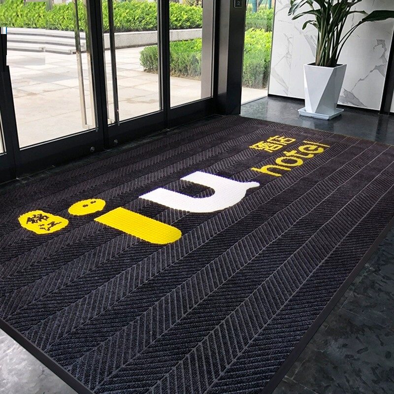 地垫定制logo商用地毯酒店宾馆商场门垫防滑脚垫迎宾脚踩垫车轮垫