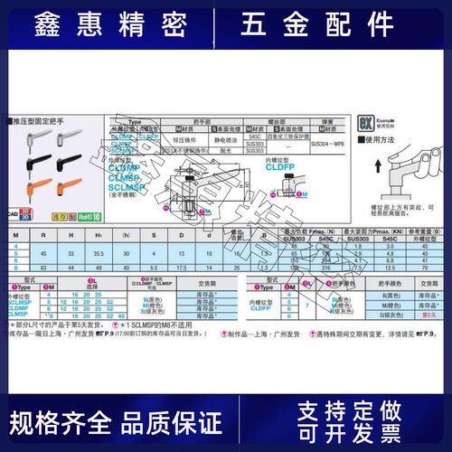 CLDFP 推压型固定把手CLDMP/4/5/6-12/16/20/25/32-B/M/S