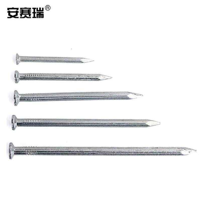 安赛瑞直纹水泥钉直纹镀锌水泥钢钉特种钢钉挂画钉射钉墙钉长度80