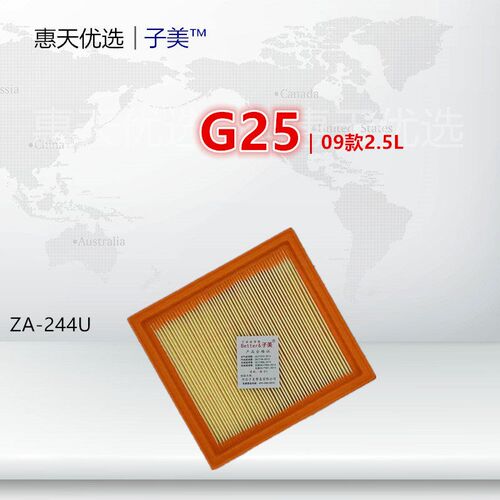 适配英菲尼迪EX25 EX35 G25 G35 G37 Q60 QX50空气滤芯清器进气格