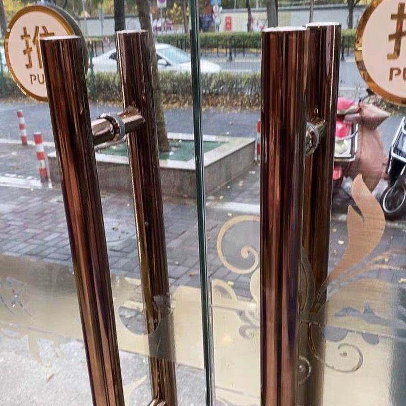 门拉手玻璃不锈钢把手加厚现代简约圆管大门移门拉门木门大拉手