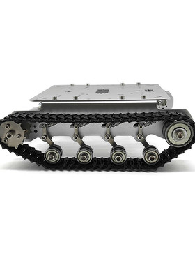 TS100履带式金属减震坦克  大载重车载机器人 智能小车模型