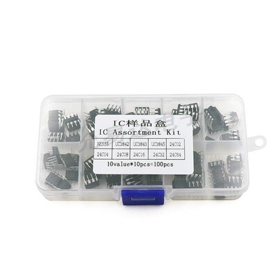 IC样品盒NE555 UC3842 UC3843 UC3845 24C02 24C04 24C08 24C16