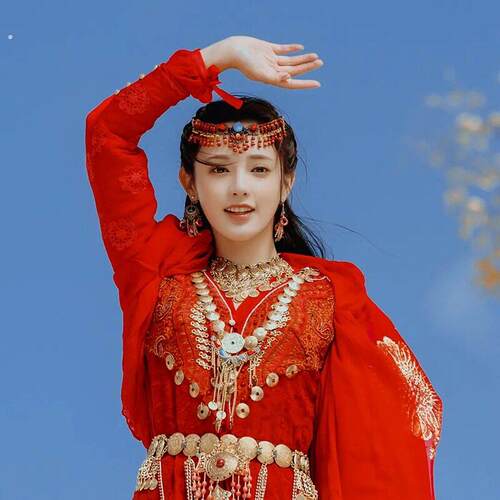 东宫小枫同款异域风情古风汉服民族风发饰红眉心坠波西米亚头饰女