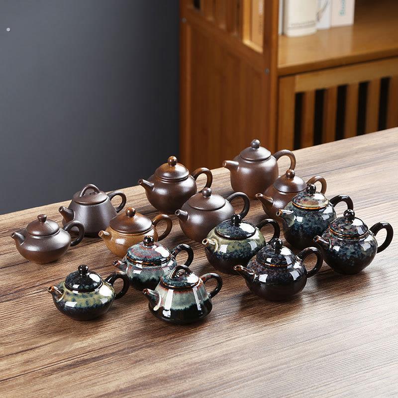 窑变迷你紫砂小茶壶可养可玩指尖壶茶宠茶玩袖珍功夫茶具家居