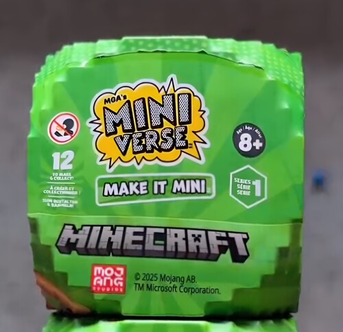 Miniverse我的世界迷你DIY玩具盲球正版联名微缩我的世界武器