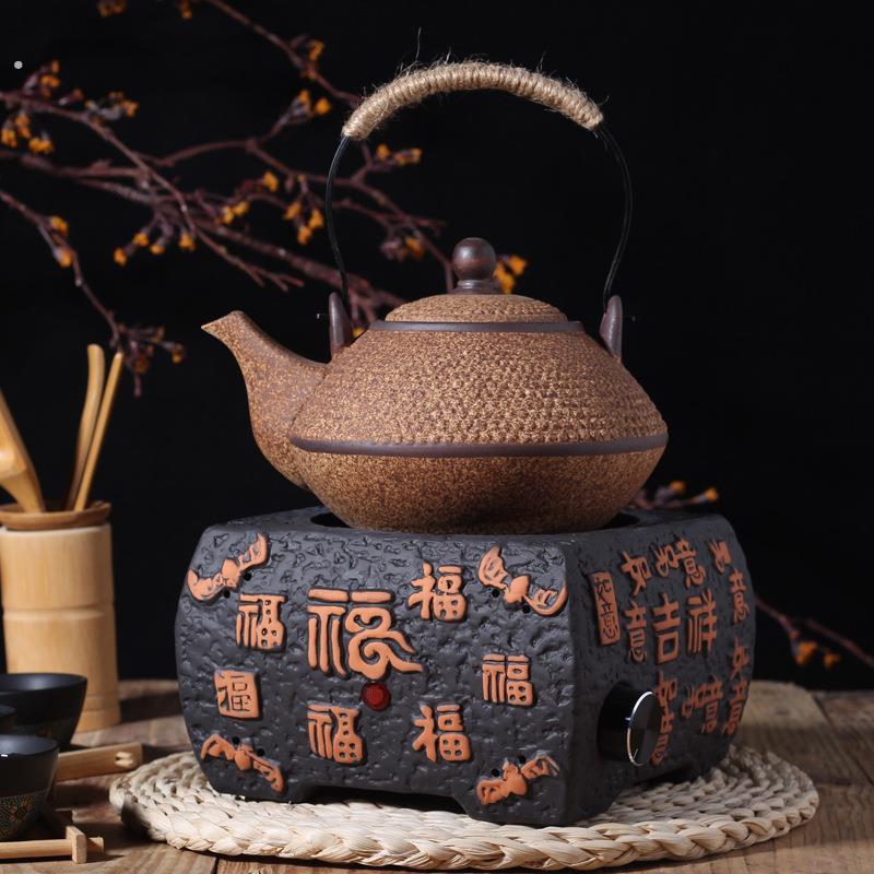 台湾陶瓷方形黑晶炉泡茶炉家用静音迷你小型煮茶炉煮茶器快煮壶