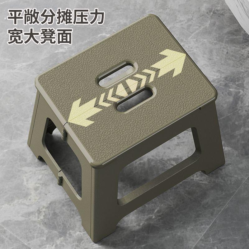 加厚可折叠凳子塑料板凳便携懒人家用省空间户外露营轻便折叠椅子