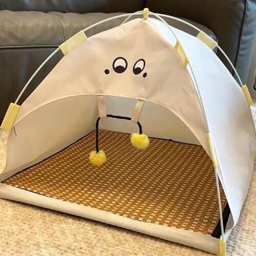 猫咪帐篷猫窝带凉席四季通用夏天户外狗狗帐篷睡窝春夏季宠物用品