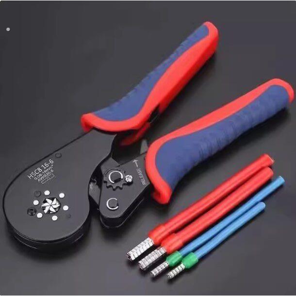 管型预绝缘端子压线钳冷压端子六边形手动压线工具针型压接钳管状
