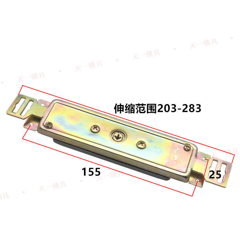 奈我何十字铜锁芯中间薄型卷闸锁 车库门临街门市卷帘门锁 长条锁