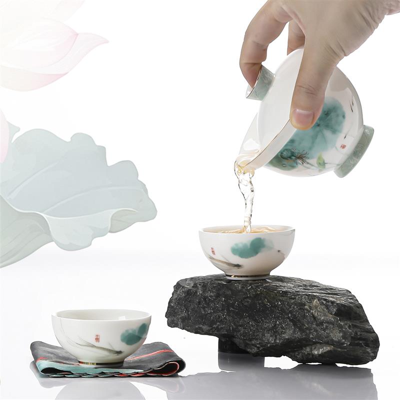 岚风雅集旅行茶咖杯套装便携式快客杯户外露营防烫手泡茶泡咖啡杯