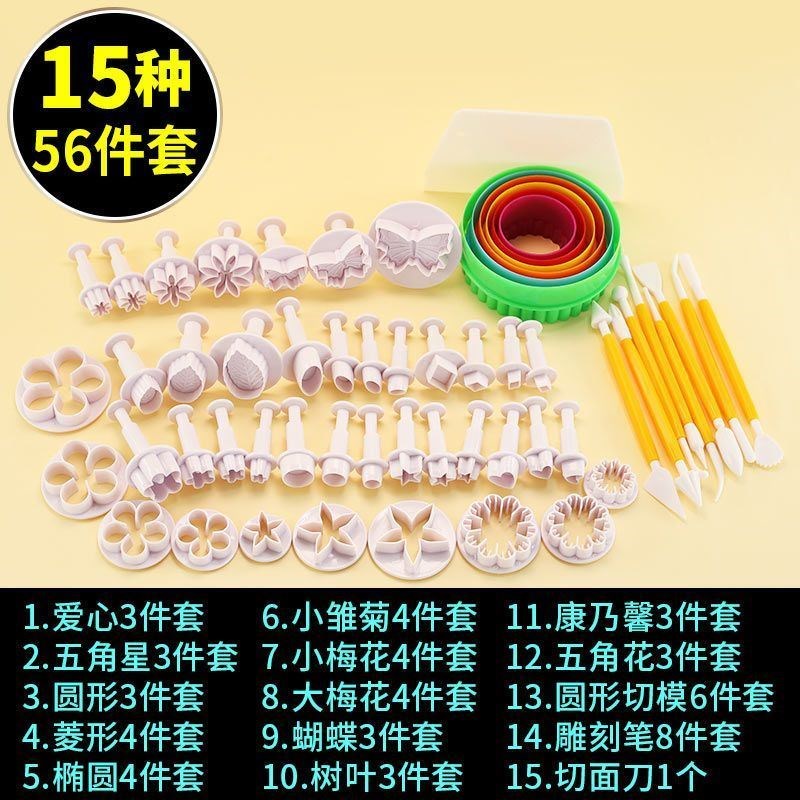 卡通包子馒头模具套装家用儿童面食花样馒头面点装饰翻糖蛋糕模具