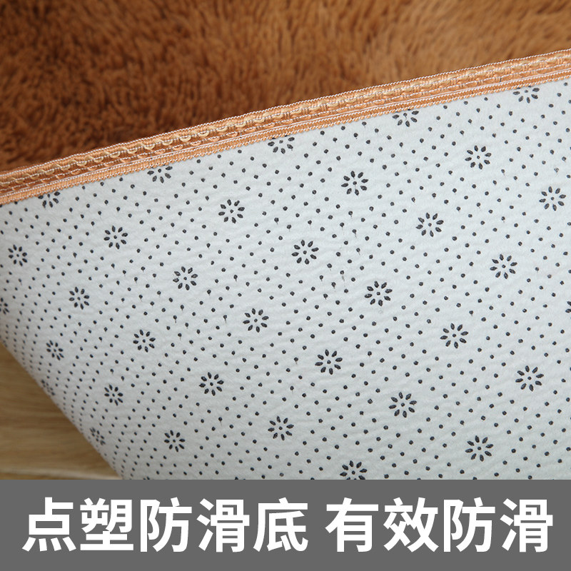 家用长毛绒地毯卧室满铺可爱床边网红少女心公主房间床前毛毯地垫