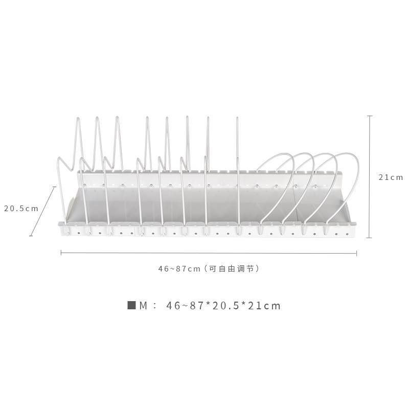 几仓置物架平底锅放锅架厨房家用坐式锅盖架收纳架砧板架收纳