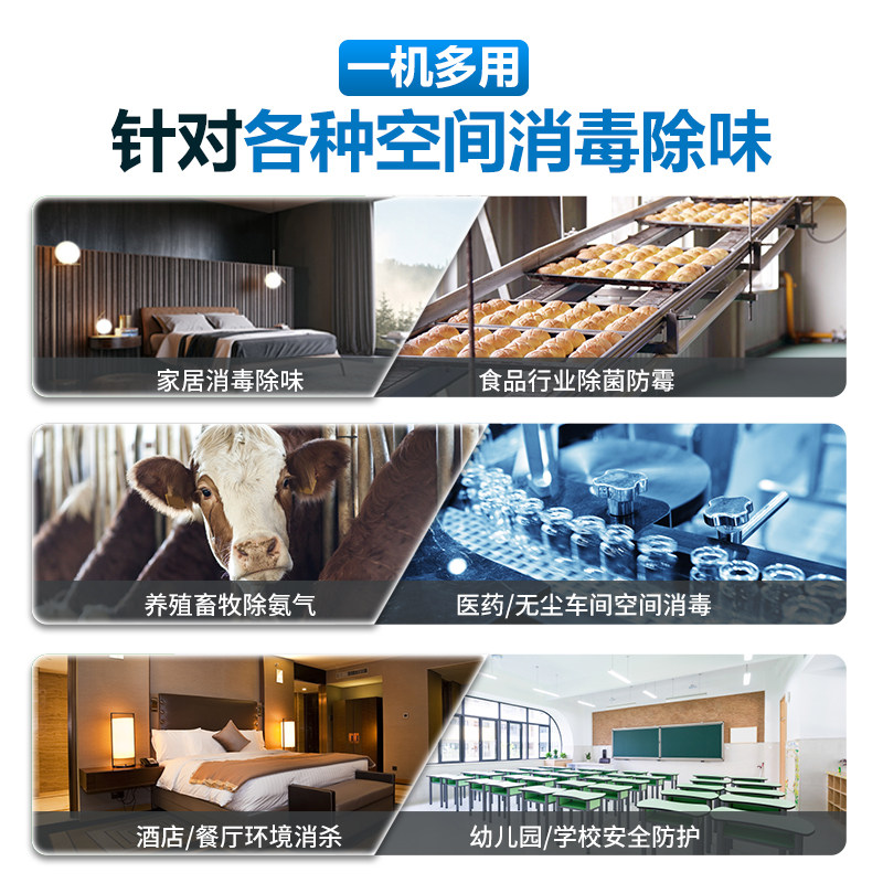 飞立臭氧发生器空气消毒机装修家用净化除甲醛养殖场杀菌汽车除味