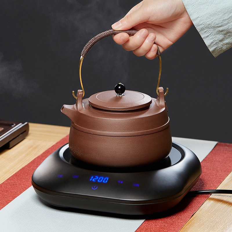 宜兴煮茶壶紫砂壶电陶炉明火加热煮水蒸茶器烧水茶炉陶瓷茶具套装