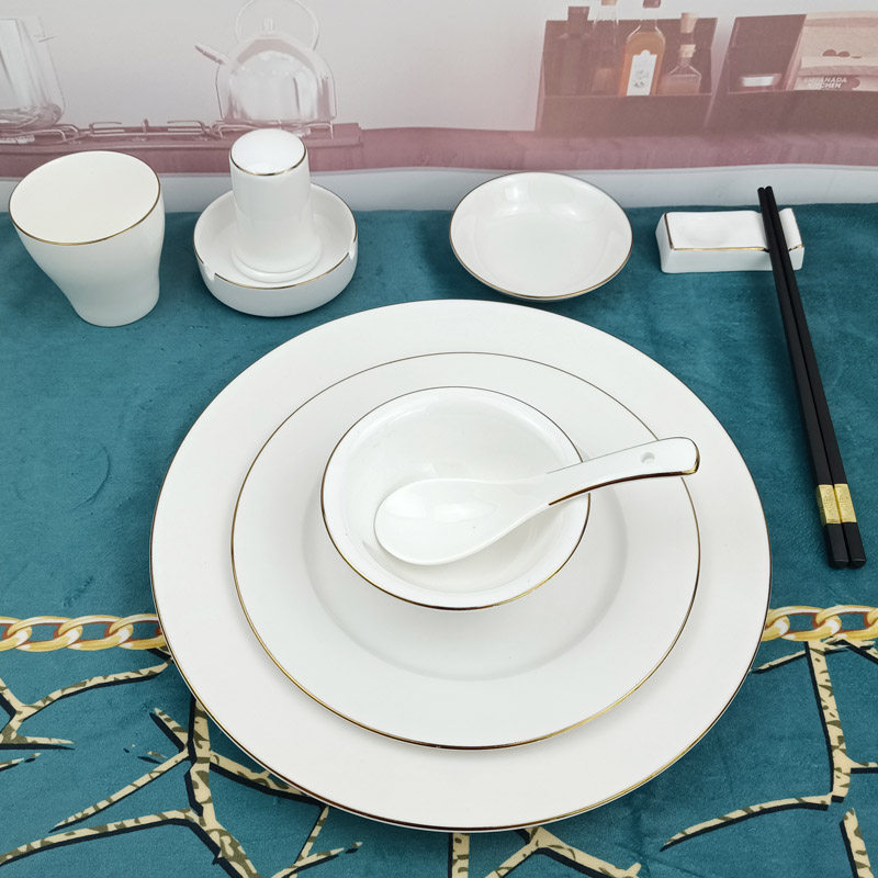翅碗家用陶瓷酒店用的小碗中式餐厅饭店喝汤碗定制金边商用碗酒楼