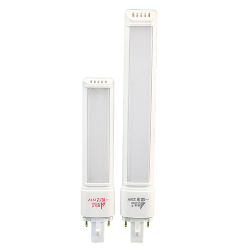华雄LED一体化220v台灯护眼灯管调色双针插式u型管替换4w11w