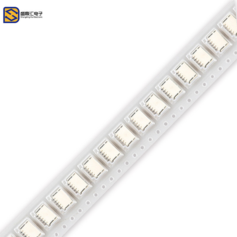 SH1.0立贴 1.0mm间距 连接器 2P/3P/4P/5P/6P/7P/8P-12P立贴插座