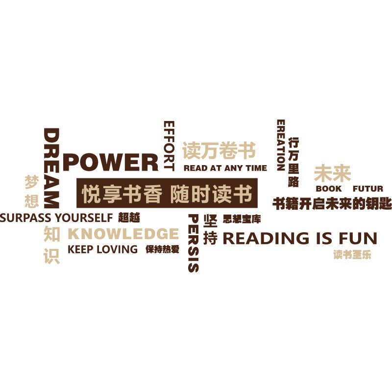 阅读文化墙贴图书角绘本馆墙面布置装饰环创读书店吧阅览室区背景