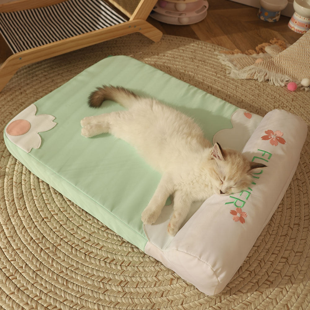猫垫子猫咪睡垫睡觉用不粘毛宠物凉席狗狗地垫四季凉垫猫垫猫枕头