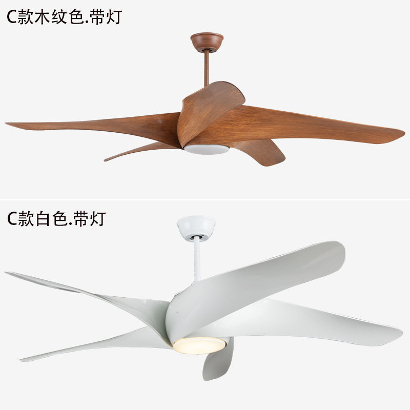 复古大吊扇灯风扇灯客厅餐厅静音北欧变频电风扇吊灯带灯家用电扇