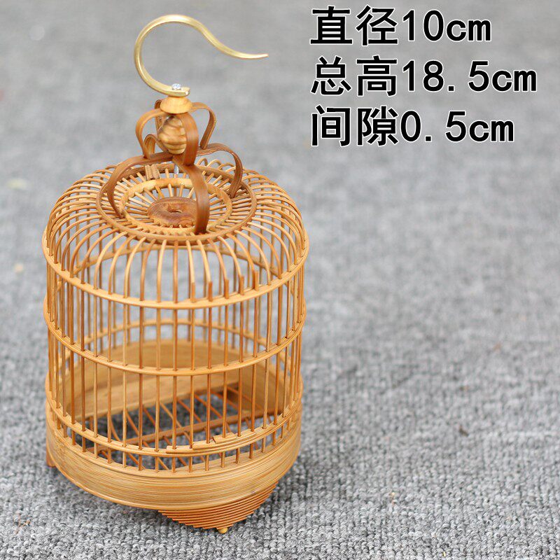 蝈蝈笼竹蛉笼蚂蚱扎嘴笼手工鸣虫笼蛐蛐文玩收藏鸟笼黄杨木竹蛉笼