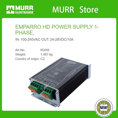 85449 MURR POWER SUPPLY  IN: 100-240VAC OUT:24-28VDC/10A全新