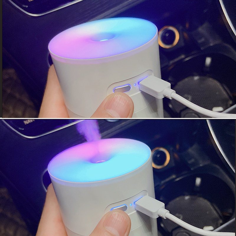 车载加湿器空气净化器氛围灯雾化除异味汽车用喷雾机氧吧小型