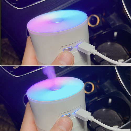 车载加湿器空气净化器氛围灯雾化除异味汽车用喷雾机氧吧小型