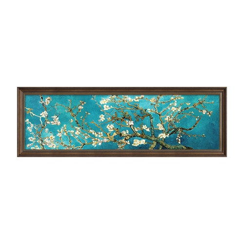 梵高盛开的杏花世界名画卧室床头装饰画主卧油画挂画客厅壁画美式