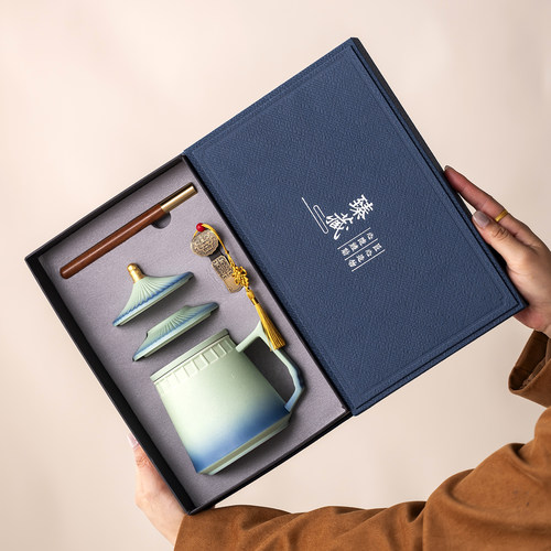 故宫文创马克杯办公室茶水分离