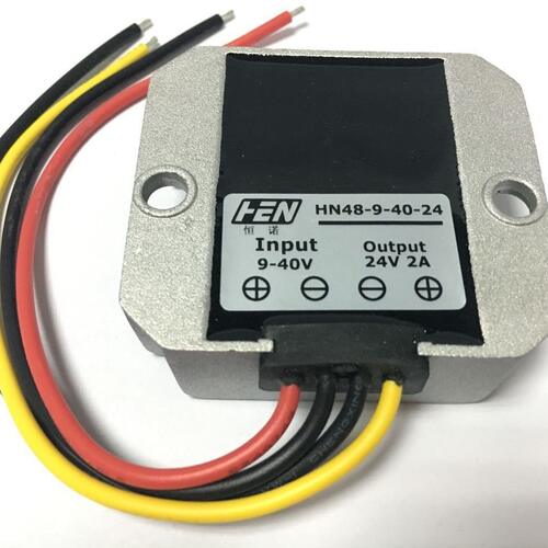 甄选9-40V转24V2A自动升降压电源 12V24V36V转24V电动车稳压器模