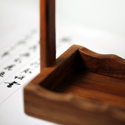 【问心堂】问心毛笔挂中式简约实木毛笔架笔搁挂毛笔文房用品笔挂