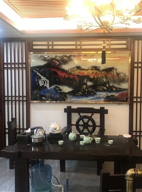 定制实木线条装饰花格雕刻仿古中式门窗镂空玄关屏风隔断背景墙