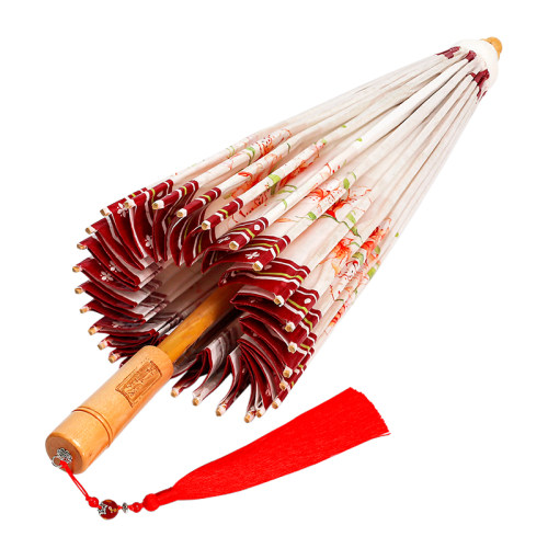 毕六福油纸伞女古风道具防雨防晒实用纯手工汉服雨伞中国风古装伞